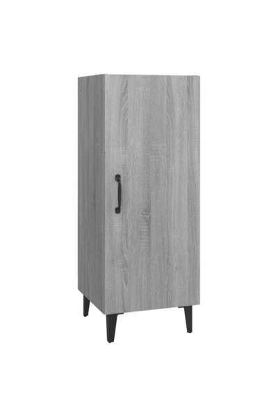 vidaxl Servantă, gri sonoma, 34,5x34x90 cm, lemn prelucrat