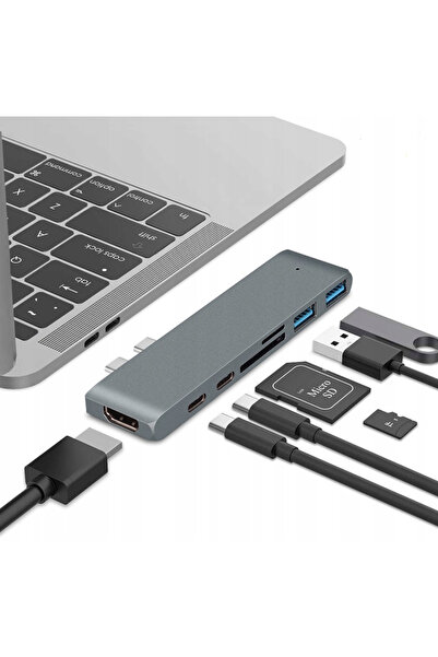 Co2 Adapter Hub Usb-C Usb Thunderbolt Hdmi 4K For Macbook Pro Air
