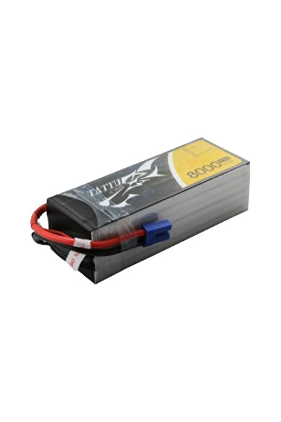 TATTU Baterie Lipo 8000mAh 22.2V 25C 6S1P pentru drone RC cu conector EC5