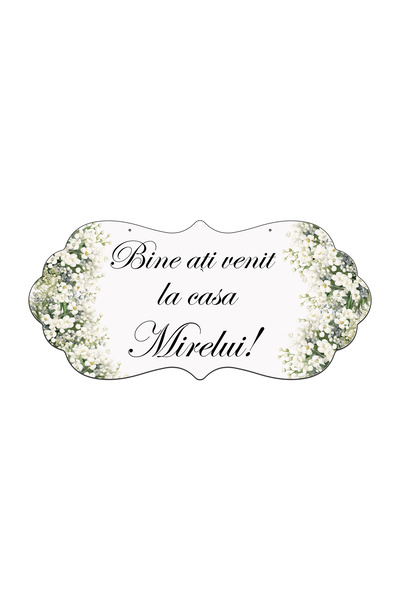 Bello Carino High quality decoration products Plăcuțe " Bine ați venit la Cas...