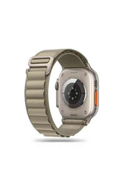 Tech-Protect Λουράκι Υφασμάτινο Τιτάνιο/Ελιά (Apple Watch 44/45/46mm/Ultra 49mm)