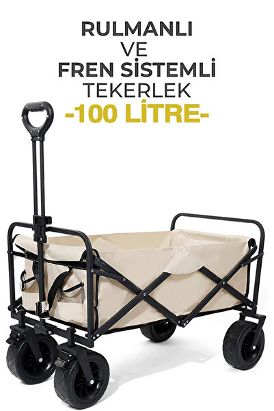 Funky Chairs 100 Litre Fren Sistemli, Rulmanlı, Kalın Teker, XL Boy Katlanır ...