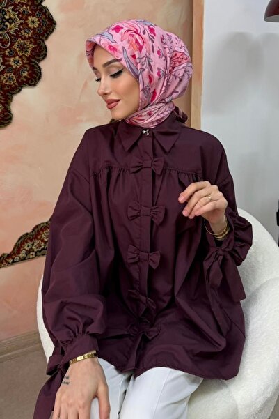 İmajButik وشاح حريري منقوش بالبودرة
