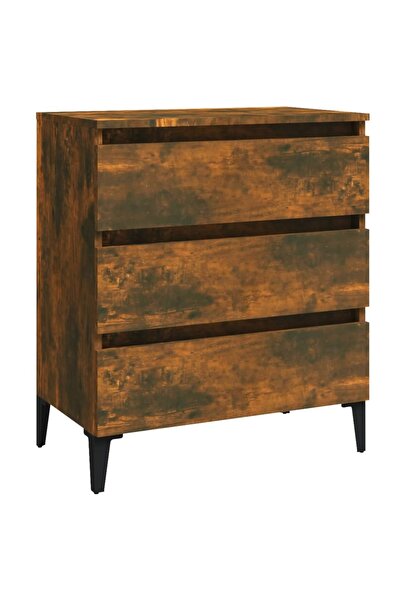 vidaxl Dulap, stejar fumuriu, 60x35x69 cm, lemn compozit