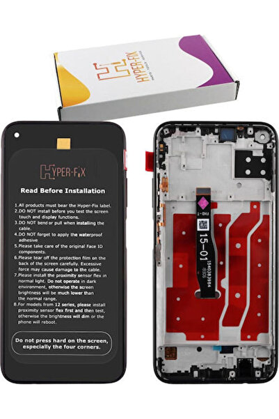 Hyper Οθόνη με μηχανισμό αφής και πλαίσιο για HUAWEI P40 LITE (Μαύρο)
