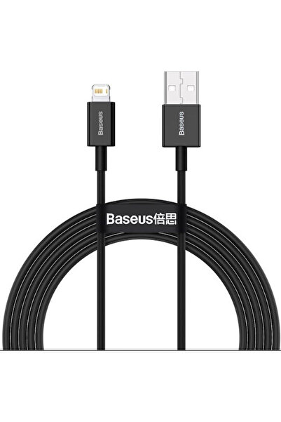 Baseus Καλώδιο USB-A σε Lightning Σειράς Superior 20W Μαύρο 2μ (CALYS-C01)