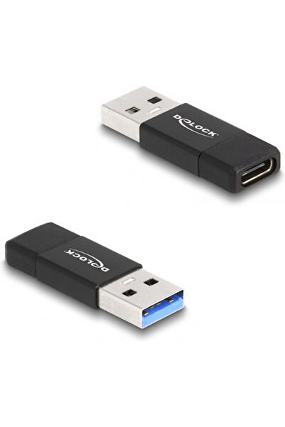 DELOCK Μετατροπέας USB-A αρσενικό σε USB-C θηλυκό 1 τεμάχιο 60001