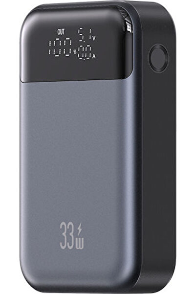 Usams CD221 Power Bank 10000mAh 33W με θύρα USB-A και θύρα USB-C Γκρι