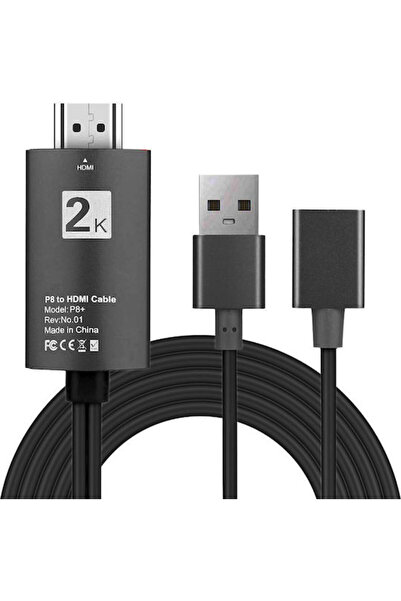 POWERTECH Καλώδιο HDMI Αρσενικό σε USB-A Θηλυκό 1μ Μαύρο Κωδικός: CAB-H080