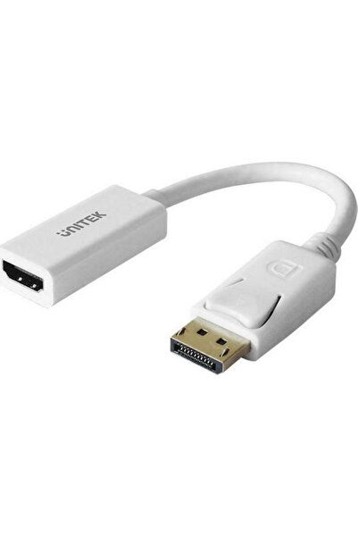 Unitek Convertor DisplayPort tată la HDMI mamă Alb 1 buc. Y-6332