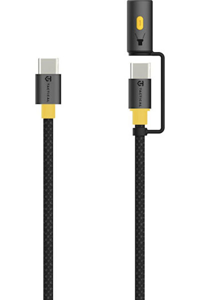 Tactical Καλώδιο USB 2.0 LED USB-C αρσενικό σε USB-C 60W Μαύρο 1,5μ (57983125...