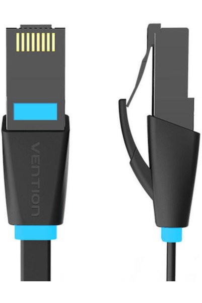 Vention Επίπεδο Καλώδιο Ethernet Gigabit Cat.6 1.5μ Μαύρο Κωδικός: IBJBG