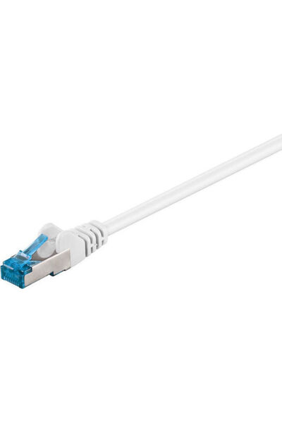 goobay Καλώδιο Ethernet S/FTP Cat.6a (Gigabit) 0,5μ Λευκό Κωδικός: 93667