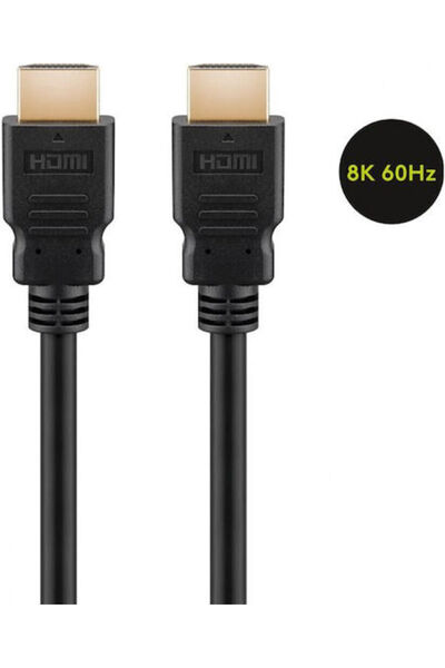 goobay Καλώδιο HDMI 2.1 HDMI αρσενικό σε HDMI αρσενικό 7,5μ Μαύρο Κωδικός: 64985
