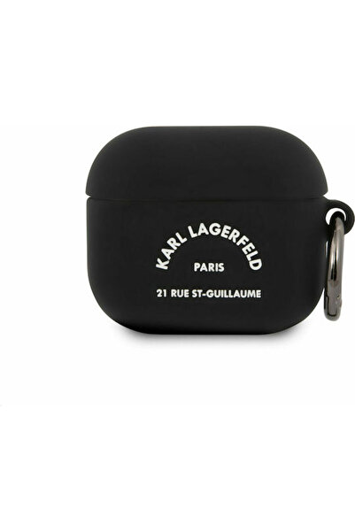Karl Lagerfeld 21 Rue ST-Guillaume Θήκη σιλικόνης με μπρελόκ Μαύρο για Apple ...