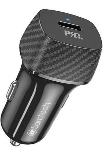 Lamtech Φορτιστής Αυτοκινήτου 25W Γρήγορης Φόρτισης με Θύρες: 1xUSB 1xType-C ...