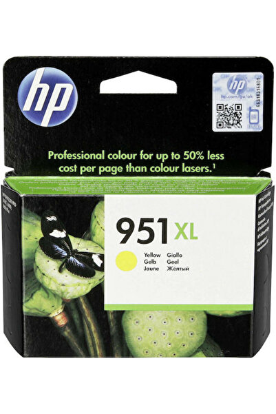 HP 951XL Γνήσιο Κίτρινο Μελάνι για Εκτυπωτή InkJet (CN048AE)