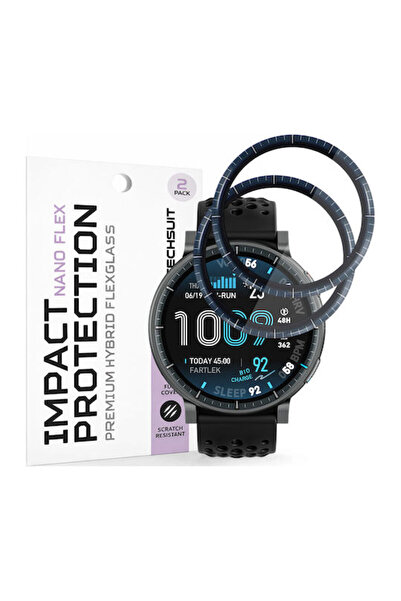 Techsuit Νάνο Φλεξ Προστατευτικό Οθόνης για Amazfit Active Max 2 Τεμάχια