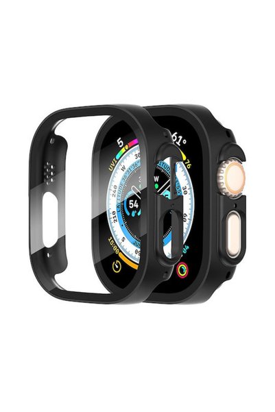 Techsuit Defense360 Pro Πλαστική Θήκη με Γυαλί σε Μαύρο χρώμα για Apple Watch...