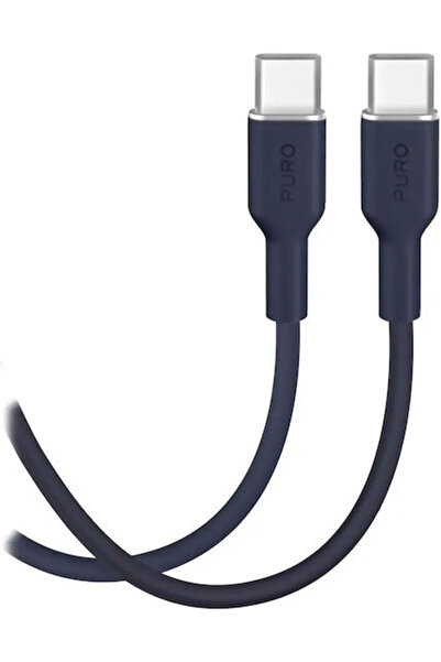 Puro Icon Καλώδιο USB 2.0 USB-C αρσενικό - USB-C 60W Μπλε 1.5μ