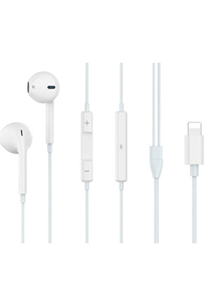 Celebrat G17 Ακουστικά ψείρες Handsfree με υποδοχή Lightning Λευκά