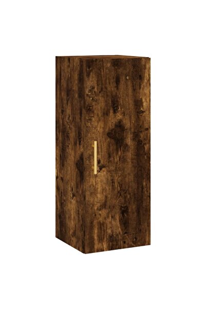 vidaxl Dulap montat pe perete, stejar fumuriu, 34,5x34x90 cm