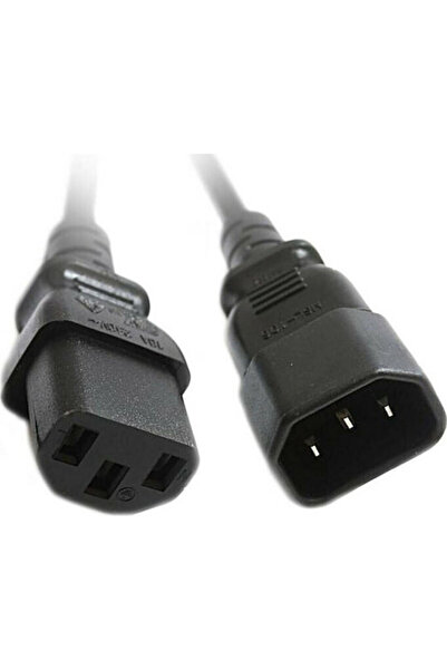 OEM Jasper IEC C13 - IEC C14 Καλώδιο 5μ Μαύρο