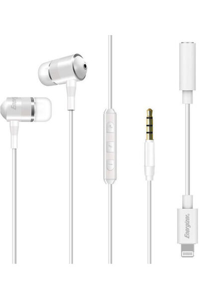 Energizer UIL35 Ενδοωτικά ακουστικά handsfree με βύσμα 3.5mm, λευκά