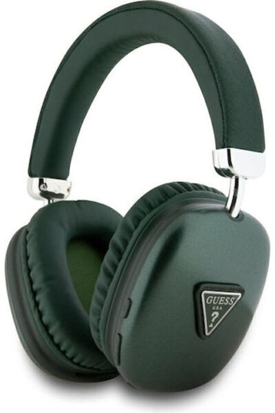 Guess Ακουστικά Over-Ear με Λογότυπο Τριγώνου, Χακί