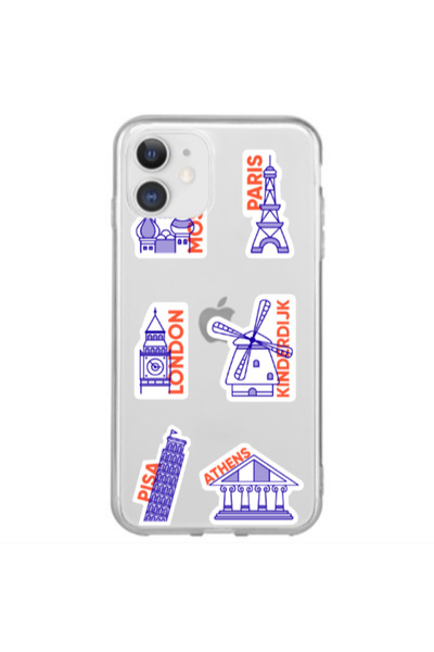 Other Apple iPhone 12 Mini Pisa Athens Transparent Silicone TPU Θήκη