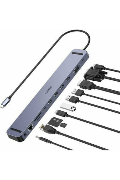 CHOETECH HUB-M20 USB-C Σταθμός Σύνδεσης με HDMI 4K, PD, Ethernet και Υποστήρι...