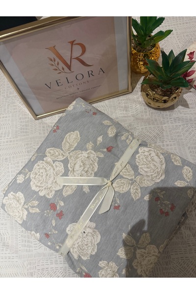Velora Cottons Sage Garden,Dusty Rose,Dove Grey