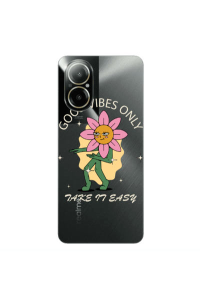 Other Realme C67 Good Vibes Only Transparent Silicone TPU Θήκη