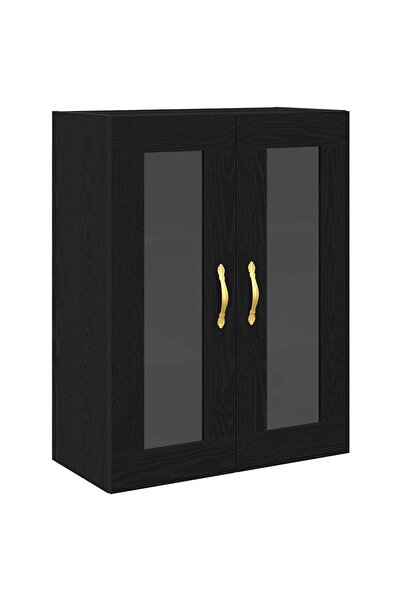 vidaxl Dulap de perete Stejar Negru 69,5 x 34 x 90 cm Lemn compozit