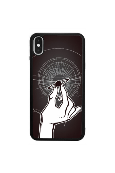 Other Apple iPhone Xs The planet in my hand Black Glossy Θήκη