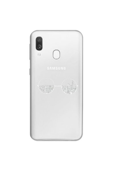 Other Samsung A40 Sunglasses Transparent Silicone TPU Θήκη