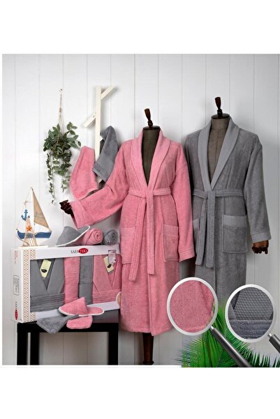 Roya Luxury 12-Piece Bathrobe Set 100% Cotton Comfort and Luxury
