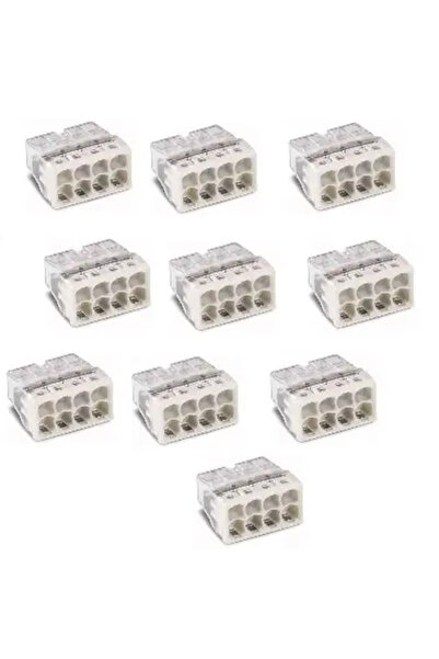 WAGO Top Bottom Set of 10 Ultra-slim 8x2.5mm2 socket connectors 2273-208-10