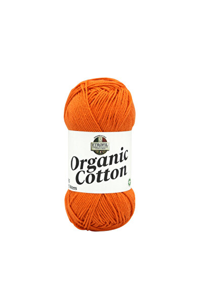 Etrofil Organic Cotton Knitting Yarn Orange 100% Organic Cotton 50g 125m (72290)
