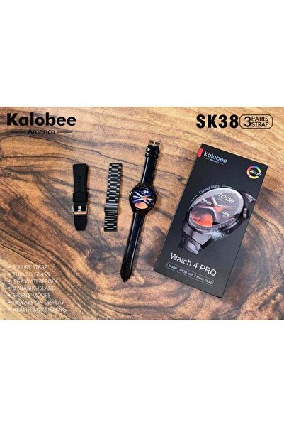 KALOBEE ساعة ذكية SK38 4 برو مع 3 أحزمة مريحة - مراقبة اللياقة البدنية والصحة