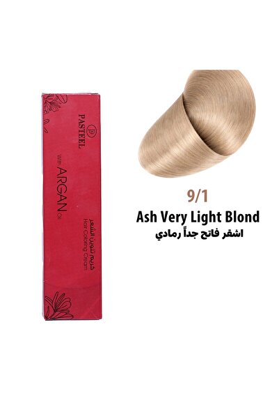 pasteel Italian Hair Dye with Argan Oil, 9/1 Very Light Blonde Gray.100Ml by ...
