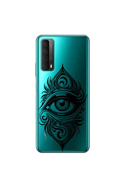 Other Huawei P Smart 2021 Eye patterned drawing Transparent Silicone TPU Θήκη