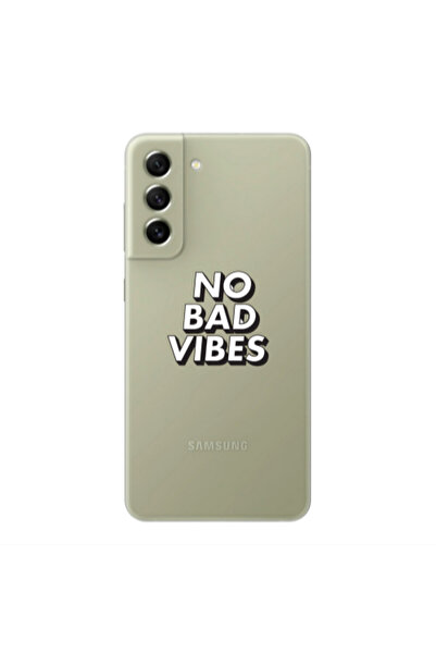 Other Samsung S21 FE No bad vibes Transparent Silicone TPU Θήκη