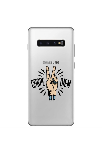 Other Samsung S10 Plus Carpe Two Diem Transparent Silicone TPU Θήκη
