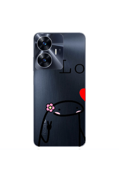 Other Realme Note 50 Love 1 Transparent Silicone TPU Θήκη