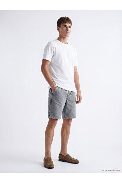 LC Waikiki Nevavm Loose Fit Men's Jean Shorts with a Difference