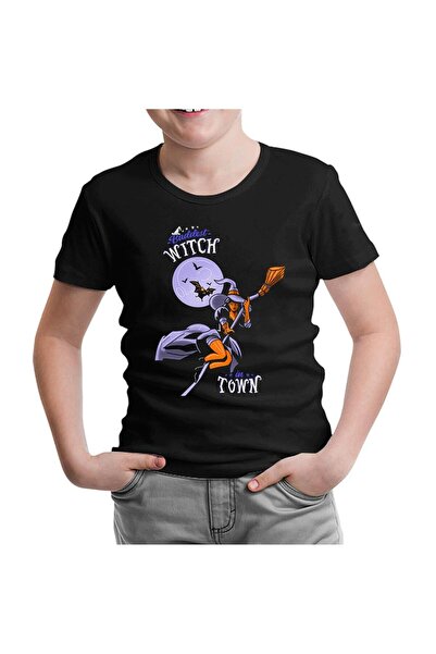Lord T-Shirt Halloween - Witch Town Black Kids Tshirt
