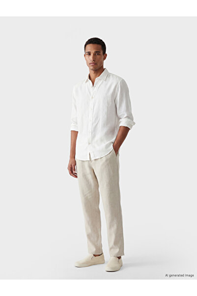 LC Waikiki Nevavm Regular Fit 100% Linen Men's Trousers with a Difference