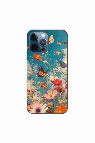 OEM Husa compatibila cu Apple iPhone 12 Pro Silicon Gel Tpu Model Flori si Fl...