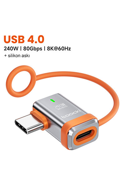 silabor 240W USB 4.0 Tam Fonksiyonlu Adaptör | 80Gbps Yüksek Hızlı Veri Aktar...